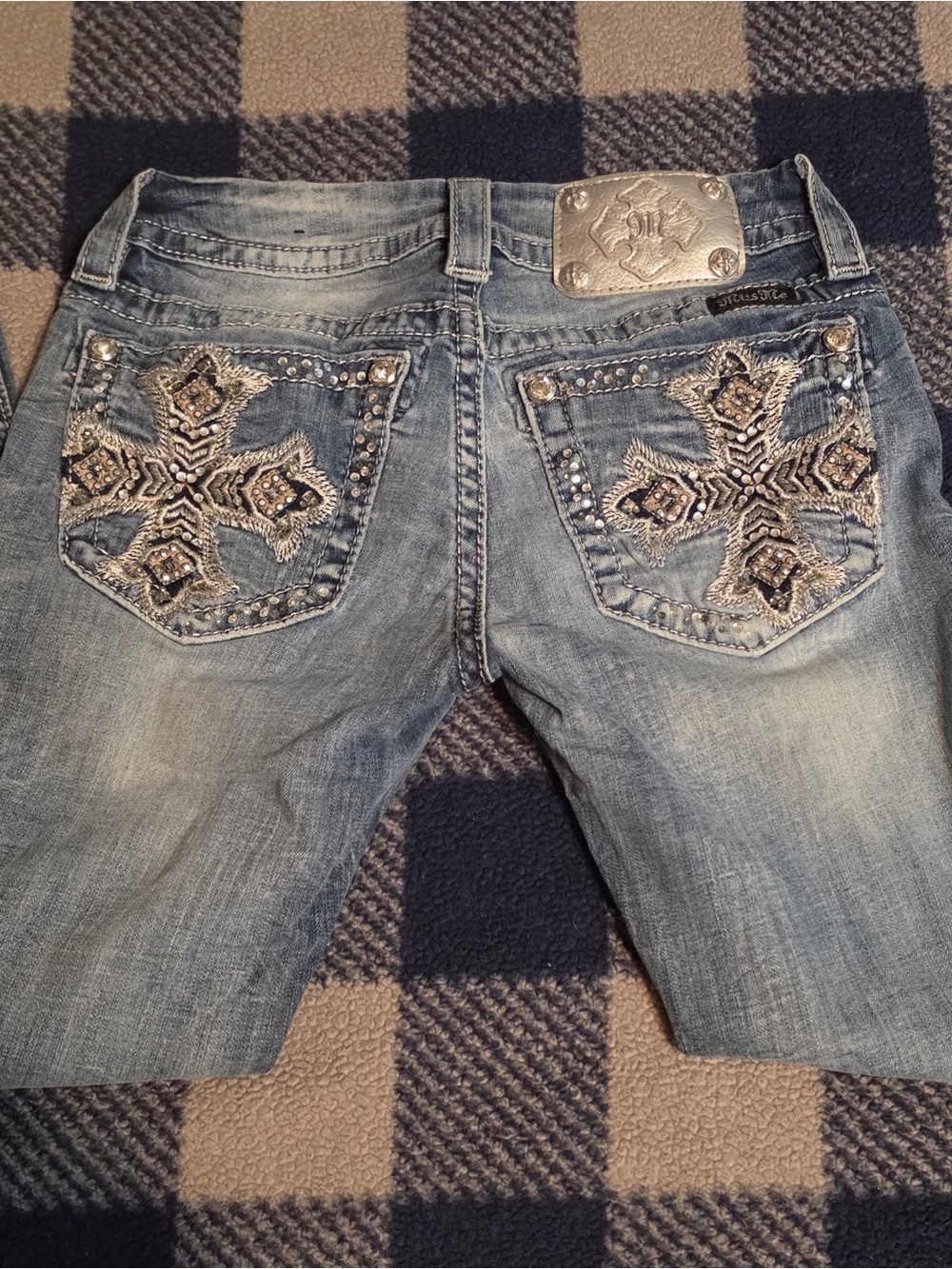 Y2k mcbling cyber style miss me skinny jeans